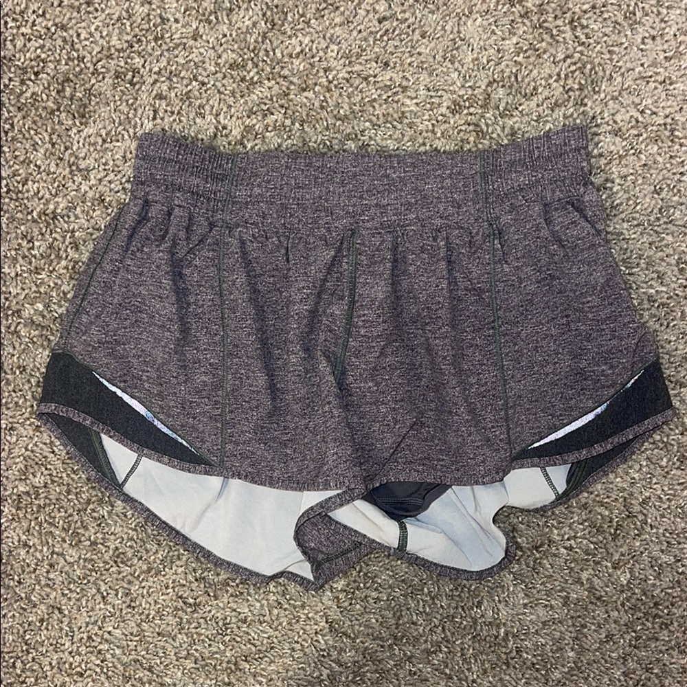 Lululemon Gray Hotty Hot Shorts